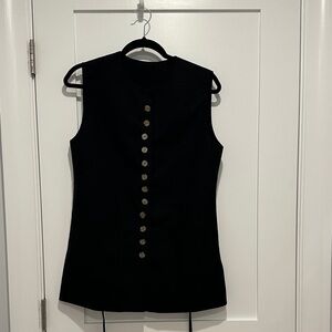 Commense Black Sleeveless Vest